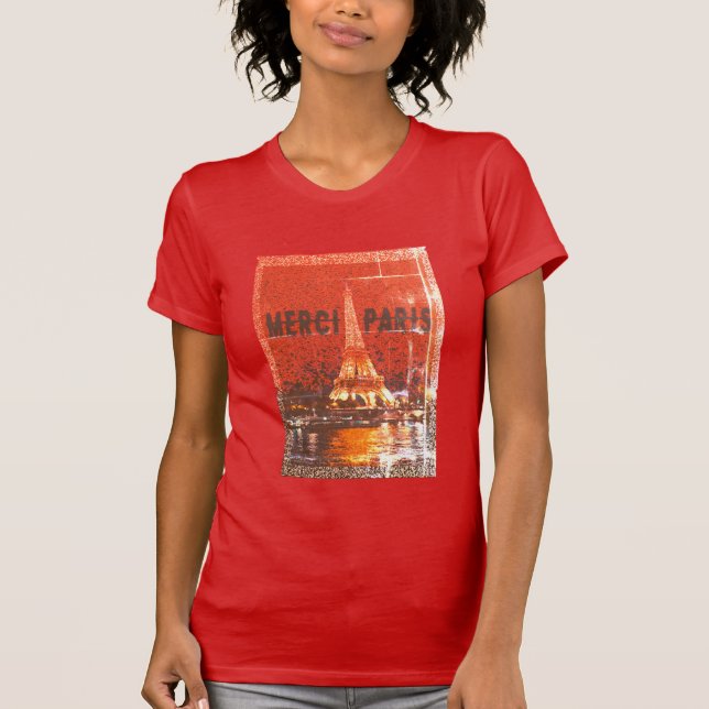 Merci paris,style summer fashion T-Shirt (Front)