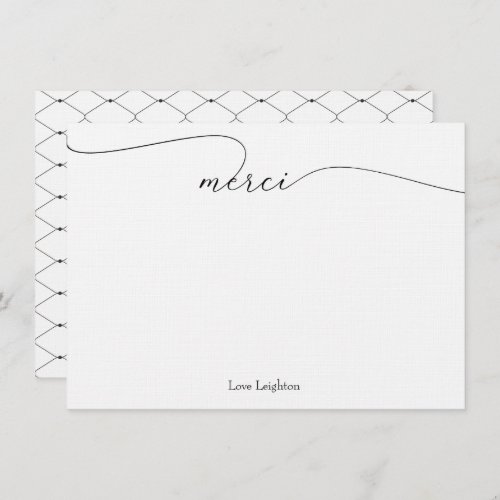Merci Thank You Note Cards
