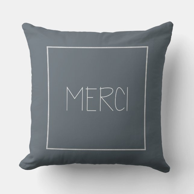 MERCI THROW PILLOW (Front)