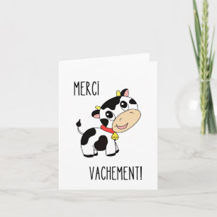 Merci Vachement! French Thank You Card