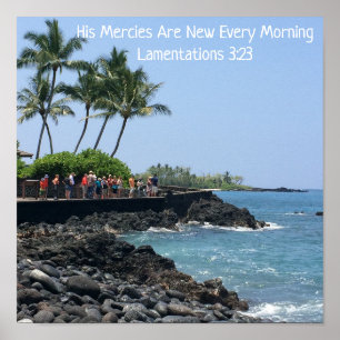 Mercies Are New Every Morning Scripture Poster