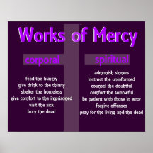 Merciful Works Christian Poster