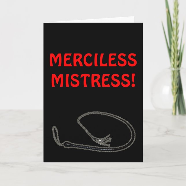 MERCILESS MISTRESS! CARD (Front)