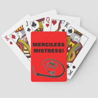 MERCILESS MISTRESS! POKER CARDS