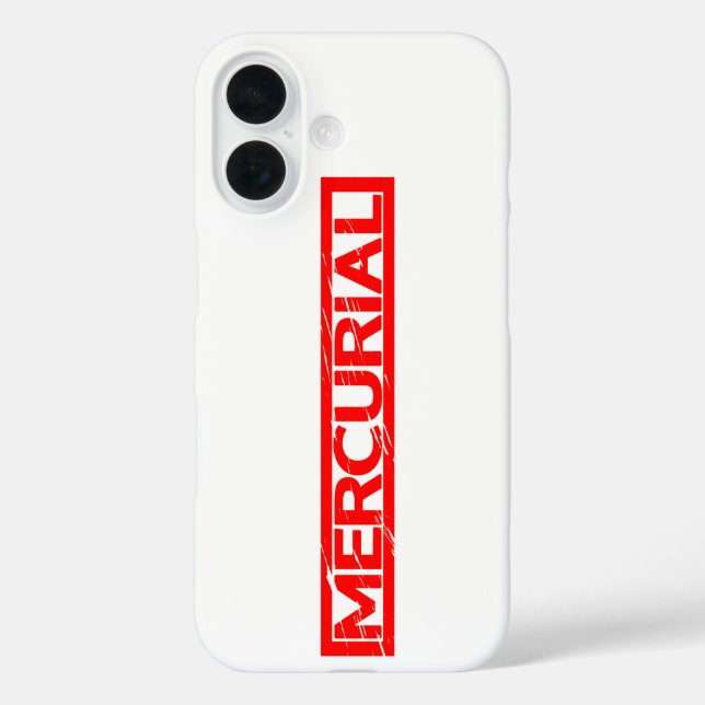Mercurial Stamp Case-Mate iPhone Case (Back)