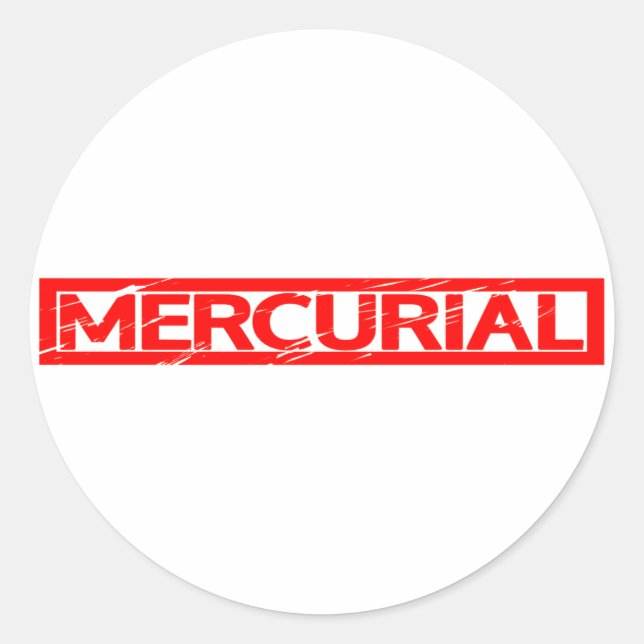 Mercurial Stamp Classic Round Sticker (Front)