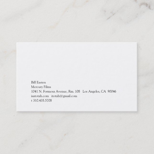 Mercury Business Card (Front)