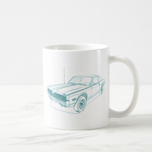 Mercury Cougar 1968 Coffee Mug