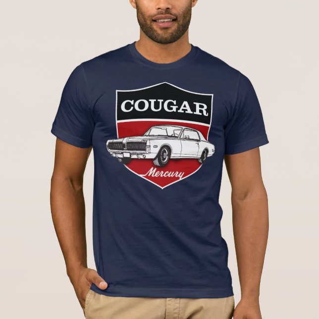 Mercury Cougar (1968) crest illustration T-Shirt (Front)