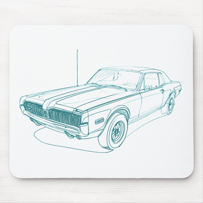 Mercury Cougar 1968 Mouse Pads