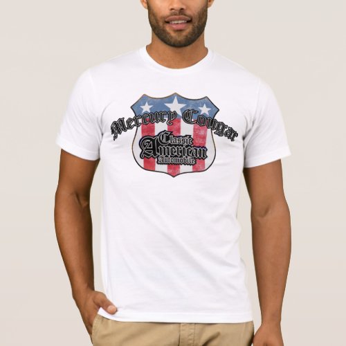 Mercury Cougar- Route 66 - American Classic T-Shirt