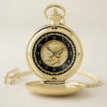 Mercury Dime Centennial Gold Coin Image ~  Pocket Watch<br><div class="desc">The perfect gift for Coin Collectors,  Numismatist. ~ [2016 United States Mint,  Public domain,  via Wikimedia Commons] (PD US Money)</div>