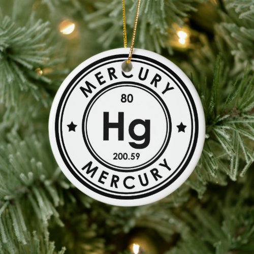 Mercury Element Ceramic Ornament