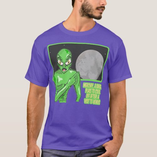 Mercury funny alien T_Shirt