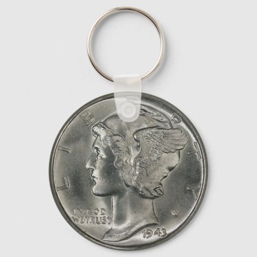 Mercury Head Dime image Keychain