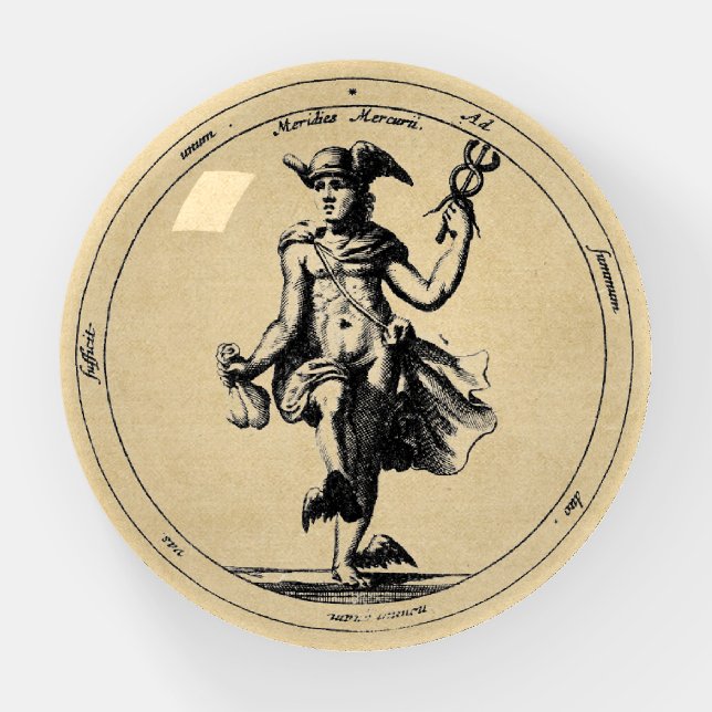 Mercury / Hermes and Caduceus Paperweight (Front)