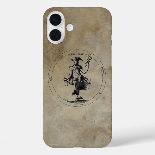 Mercury Hermes Rustic Dark Case-Mate iPhone Case (Back)