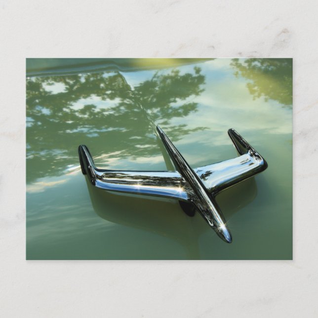 Mercury Hood Ornament Postcard (Front)