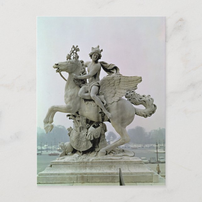 Mercury on Pegasus  1701-02 Postcard (Front)