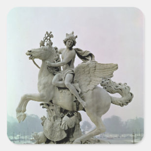 Mercury on Pegasus  1701-02 Square Sticker