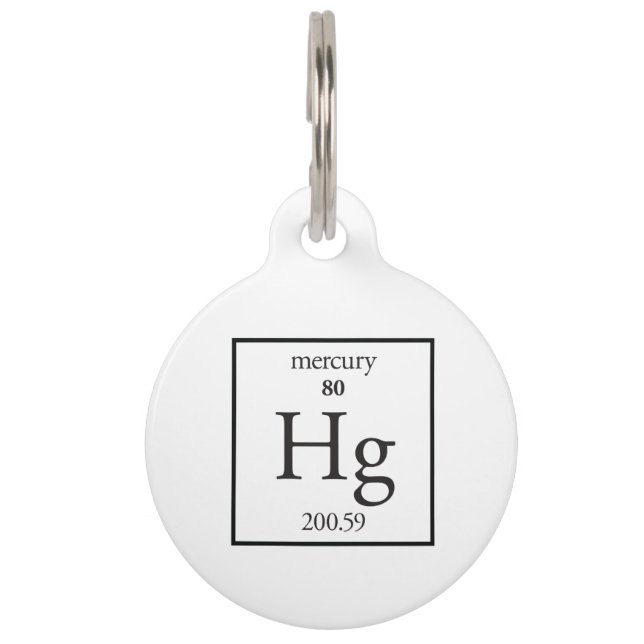 Mercury Pet Name Tag (Front)