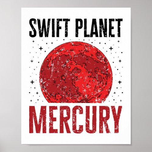 Mercury Planet Nickname Swift Planet Astronomy Sta Poster