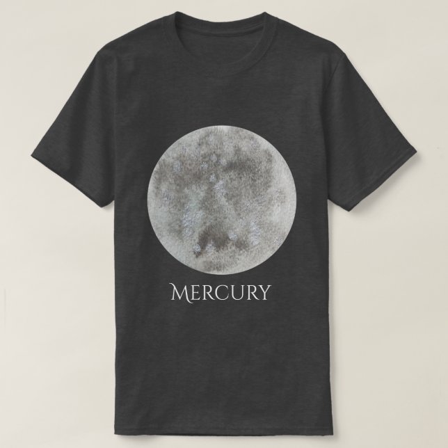Mercury Planet Watercolor Men's Shirt (Design Front)