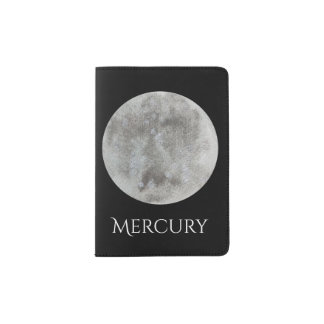 Mercury Planet Watercolor Passport Cover
