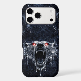 Mercury Polar Bear Red Ruby Eyes Glacial iPhone 17 Pro Max Case