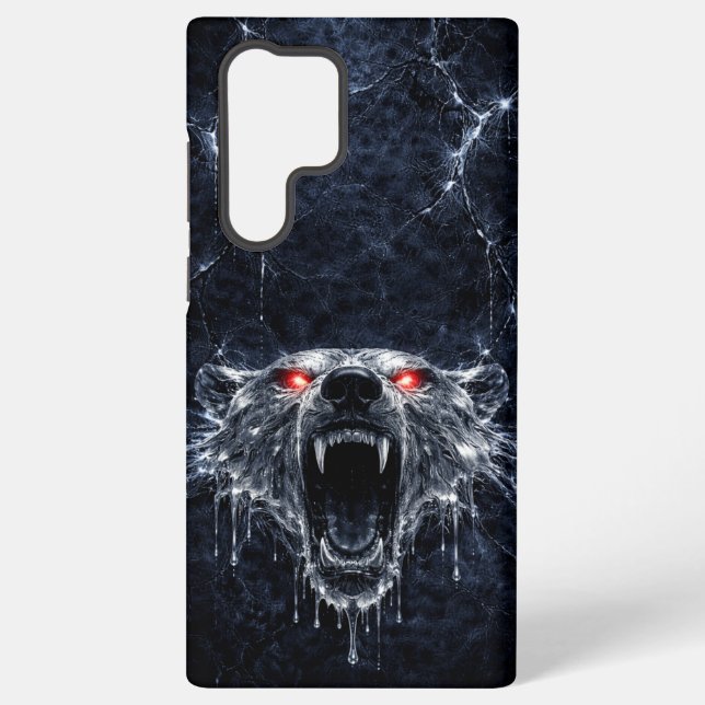 Mercury Polar Bear Red Ruby Eyes Glacial  Samsung Galaxy Case (Back)