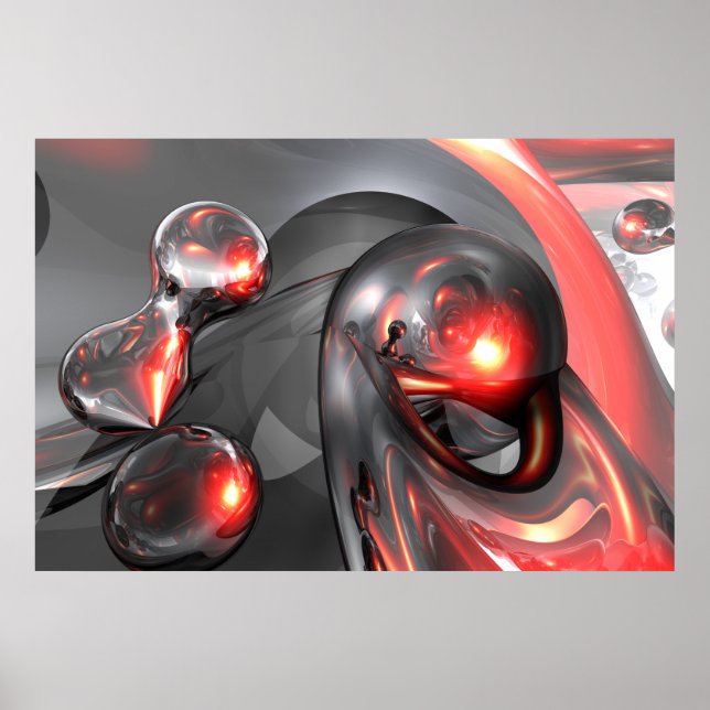 Mercury Rising Abstract Poster (Front)