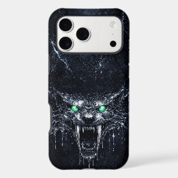 Mercury Sabretooth Green Emerald Eyes Glacial iPhone 17 Pro Max Case