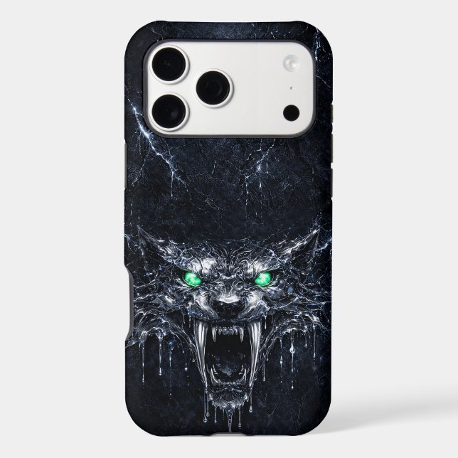 Mercury Sabretooth Green Emerald Eyes Glacial Case-Mate iPhone Case (Back)