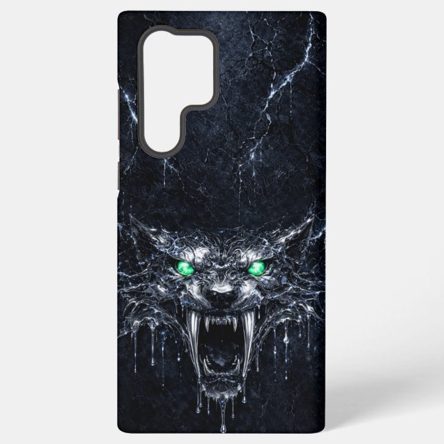 Mercury Sabretooth Green Emerald Eyes Glacial  Samsung Galaxy Case (Back)