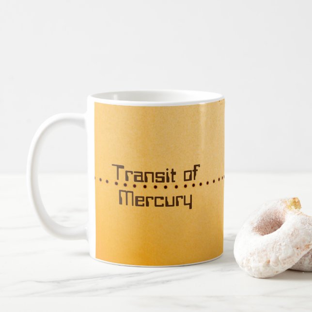 Mercury Transit of the Sun Coffee Mug (With Donut)
