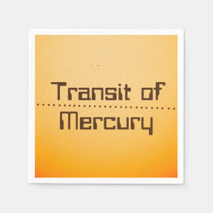 Mercury Transit of the Sun Napkins