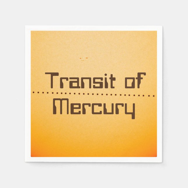 Mercury Transit of the Sun Napkins (Front)