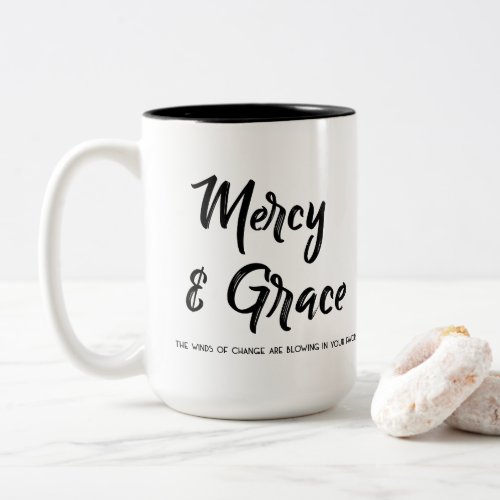 Mercy  Grace Two Tone Ceramic Mug