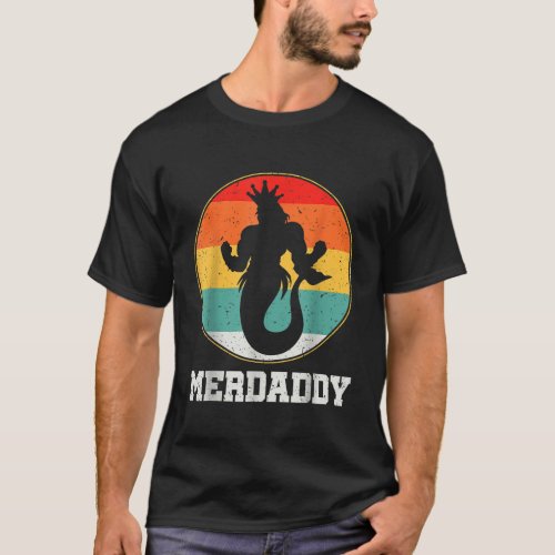 Merdaddy Security Merman Mermaid Daddy Fish Father T_Shirt