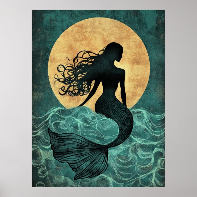 Merdmaid Illustration Poster (Front)