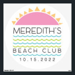 Meredith Bat Mitzvah Dance Floor Decal<br><div class="desc">This design has matching everything! Reply cards, thank you cards, sing-in board, table cards... .and more... ..if you cant find something just email me! All my designs are ONE-OF-A-KIND original pieces of artwork designed by me! You can only find them here! I can add your son's Hebrew name to this...</div>