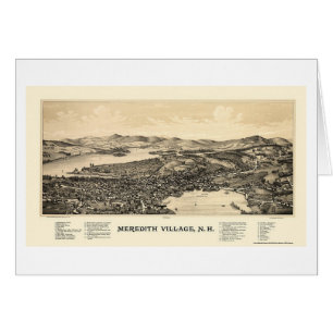 Meredith, NH Panoramic Map - 1889