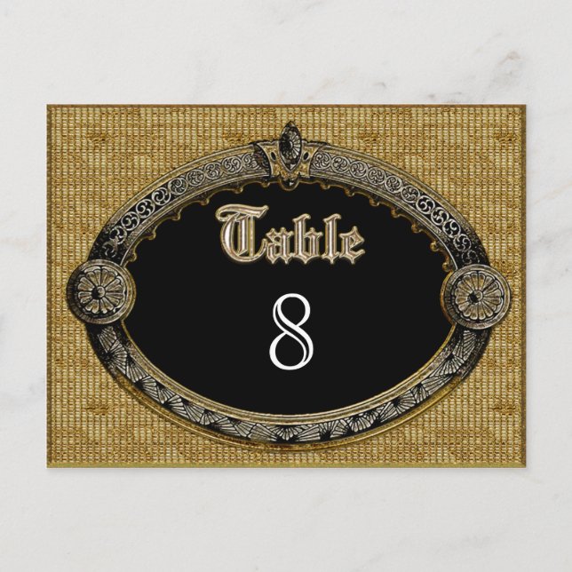 Meredith Royale Table Number Card (Front)