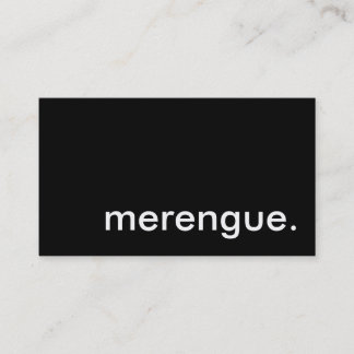 merengue. business card