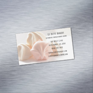 Merengue Food Pastry Chef Bakery Baker Business Card Magnet