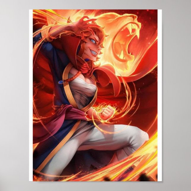 Mereoleona Vermillion Fire Magic Poster (Front)