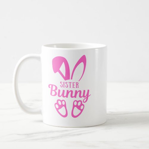 meres fete gift sister bunny family coffee mug