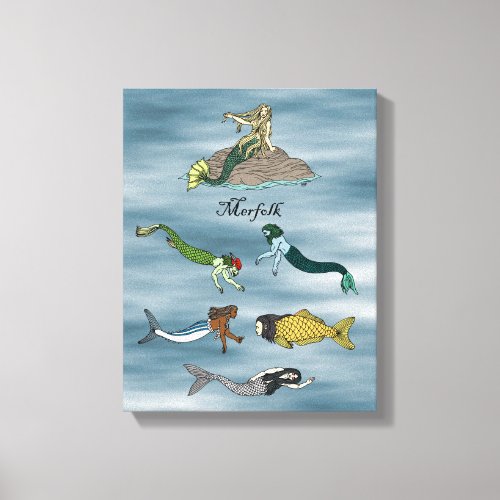 Merfolk Canvas Print