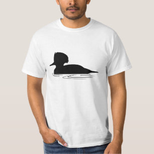 Merganser Duck in Silhouette T-Shirt