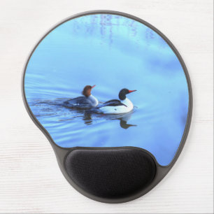 Merganser Ducks Gel Mouse Pad